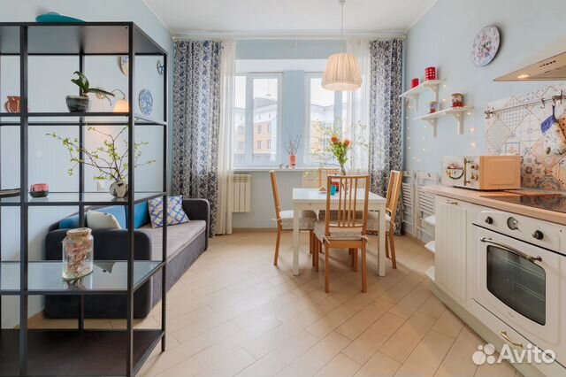 

1-к. квартира, 54 м², 2 кровати