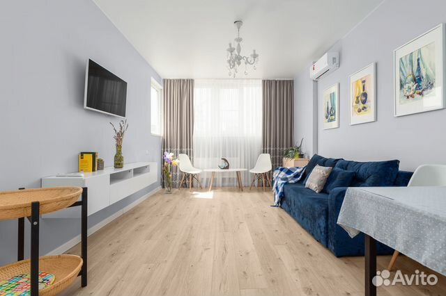 

1-к. квартира, 45 м², 2 кровати