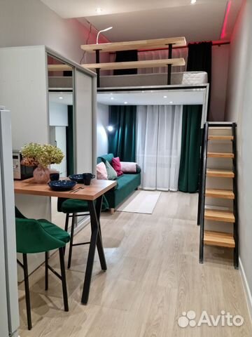 

Квартира-студия, 20 м², 2 кровати
