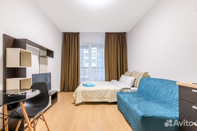 

Квартира-студия, 29 м², 2 кровати