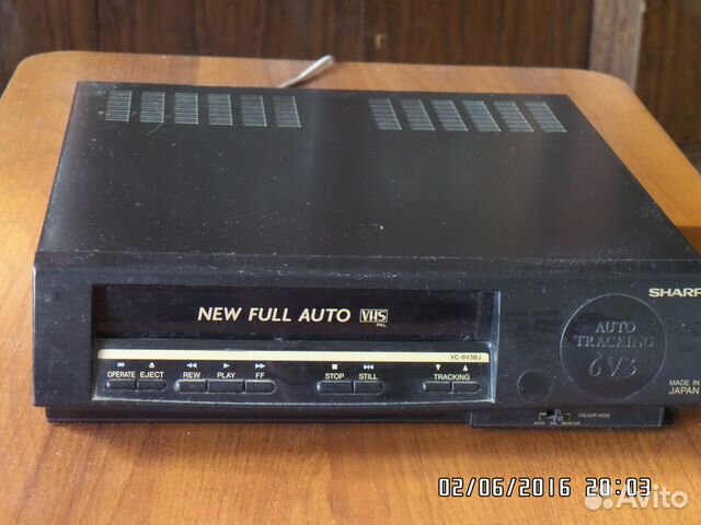 Video cassette player sharp