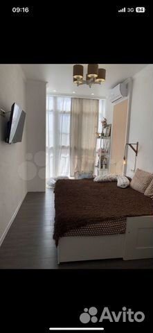 

1-к. квартира, 38 м², 2 кровати