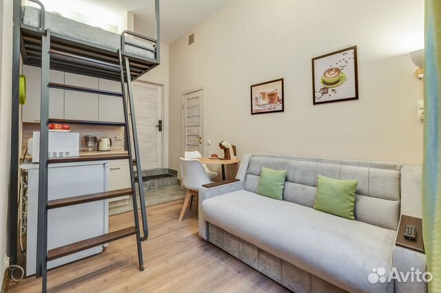 

Квартира-студия в апарт-отеле, 12 м², 2 кровати