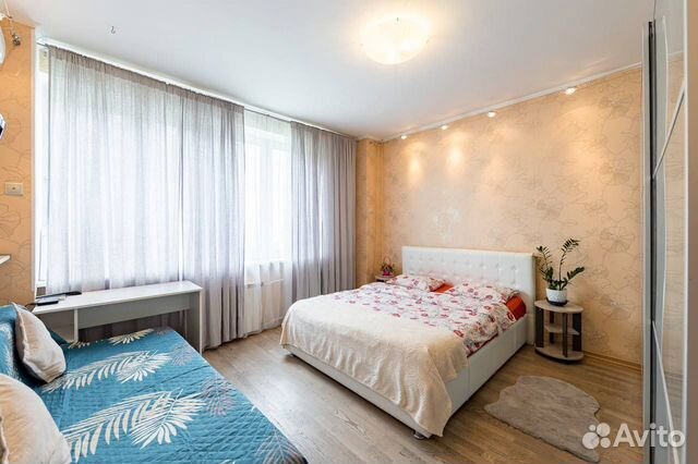 

1-к. квартира, 44 м², 2 кровати