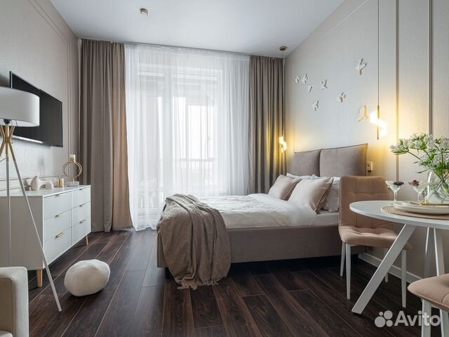 

Квартира-студия, 27 м², 2 кровати
