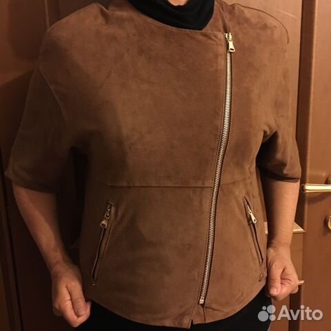 Замшевая куртка massimo dutti