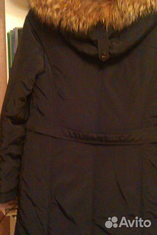 Пальто на синтепоне, чёрное и белое Пальто на синтепоне, чёрное и белое