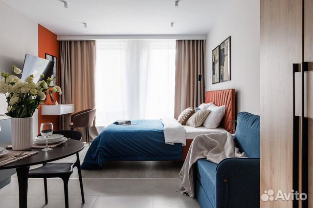 

Квартира-студия, 25 м², 2 кровати