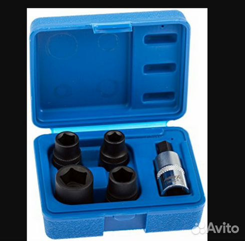 Набор торцевых головок 5 гранных д/суппортов