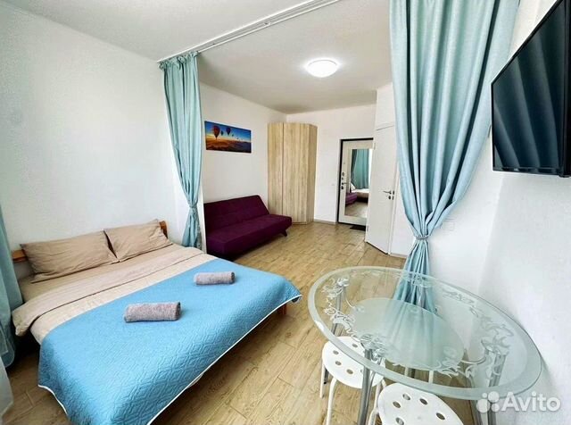 

Квартира-студия, 27,7 м², 2 кровати