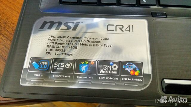 Ноутбук Msi cr41 (новый)