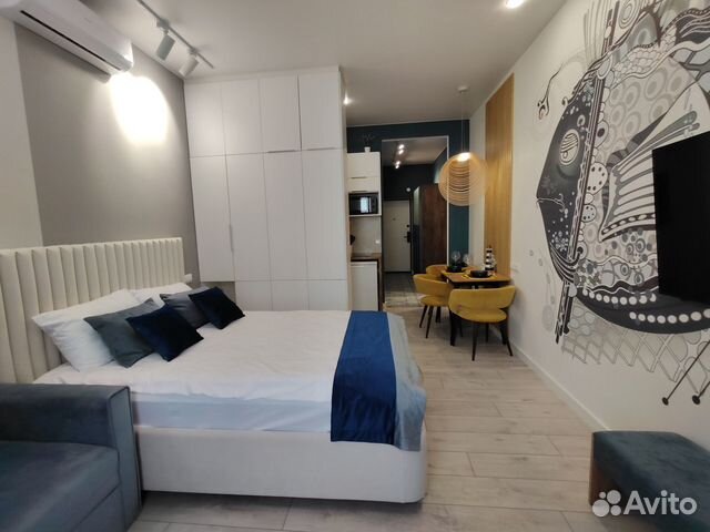 

Квартира-студия, 35 м², 3 кровати