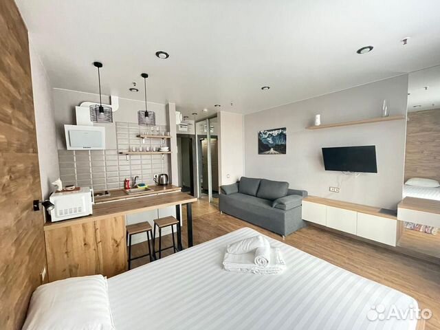 

Квартира-студия в апарт-отеле, 22 м², 2 кровати