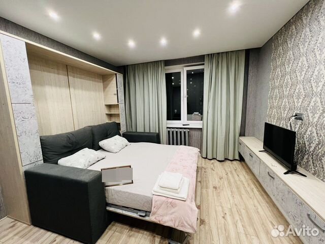 

1-к. квартира, 45 м², 2 кровати