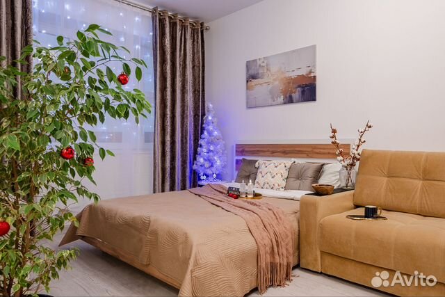 

1-к. квартира, 45 м², 2 кровати