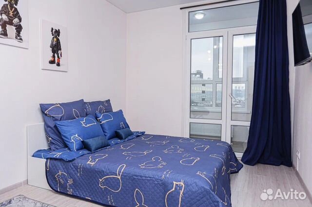 

1-к. квартира, 43 м², 2 кровати