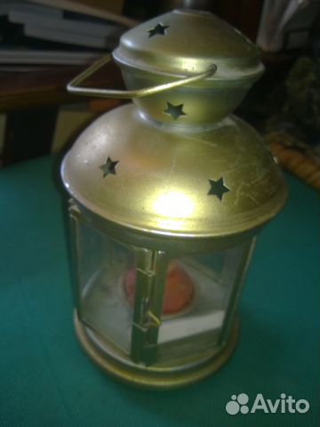 Ретро лампа со свечкой