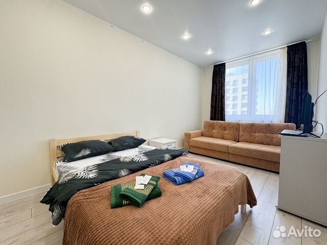 

1-к. квартира, 38 м², 2 кровати