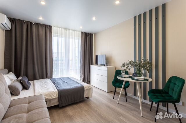 

Квартира-студия, 28 м², 2 кровати