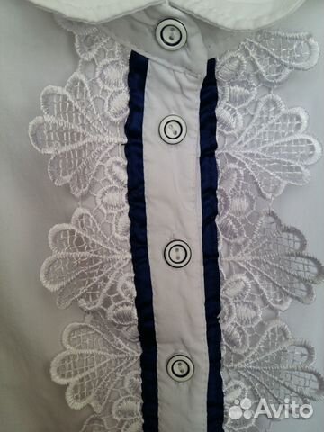 Блузка белая для девочки (р.122-136)