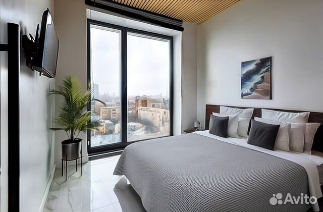 

1-к. квартира, 44 м², 2 кровати