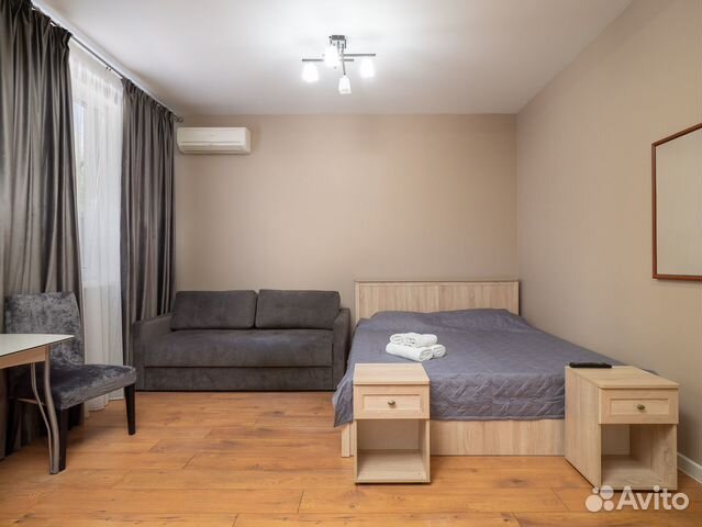 

Квартира-студия, 28 м², 2 кровати