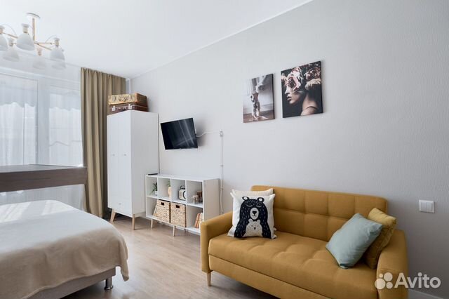 

Квартира-студия, 26 м², 2 кровати