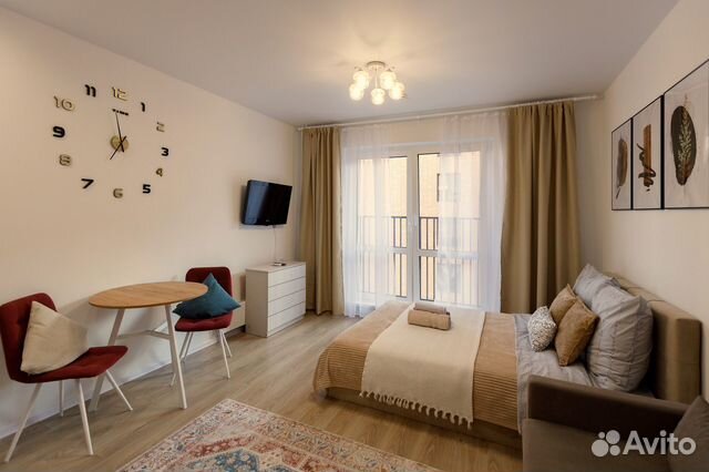

Квартира-студия, 24 м², 2 кровати