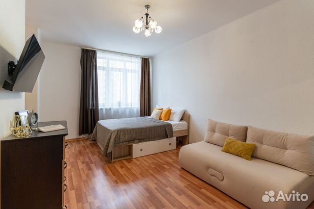 

1-к. квартира, 56 м², 2 кровати