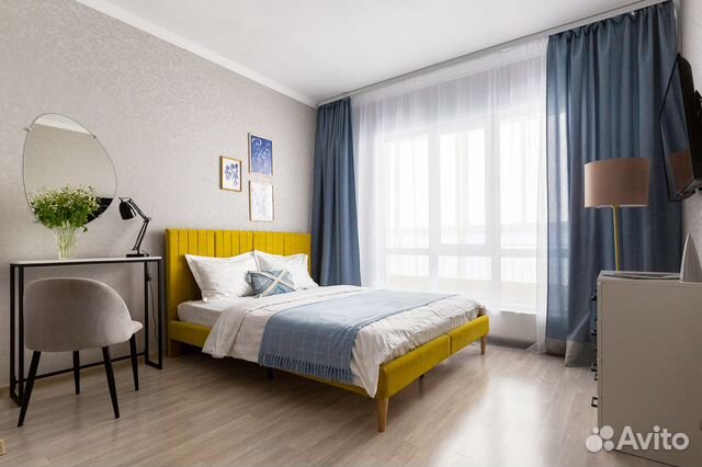 

1-к. квартира, 45 м², 3 кровати