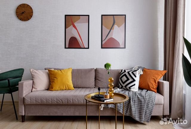 

1-к. квартира, 45 м², 2 кровати