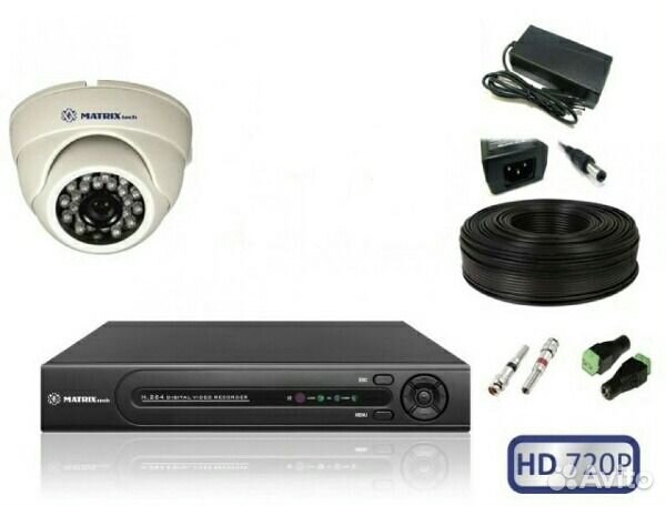 Комплект внутренний 16 HD 720P