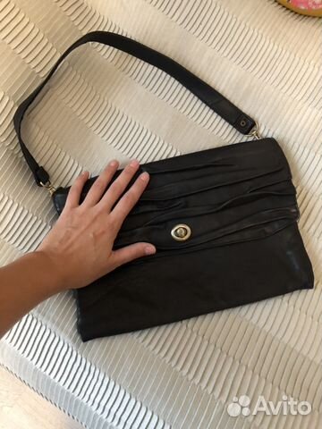 Клатч сумка кожаная