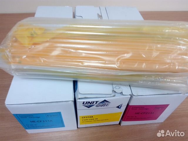 Комплект картриджей CF211A, CF212A, CF213A Комплект картриджей CF211A, CF212A, CF213A