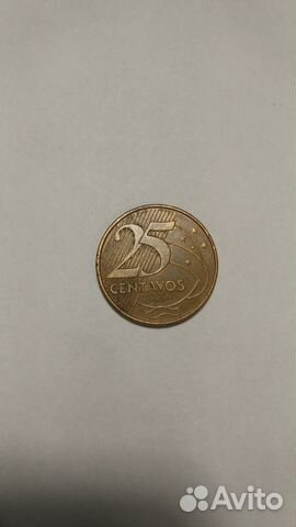 Бразилия 25 центаво 2004 г