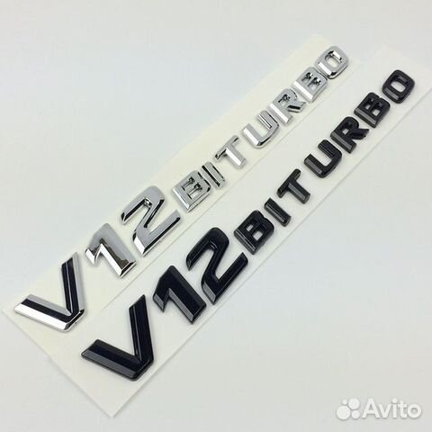 V12 Biturbo Эмблема для Mercedes Benz