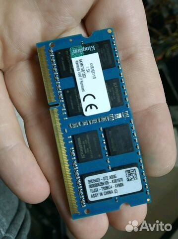 DDR3 sodim 8GB для ноутбука