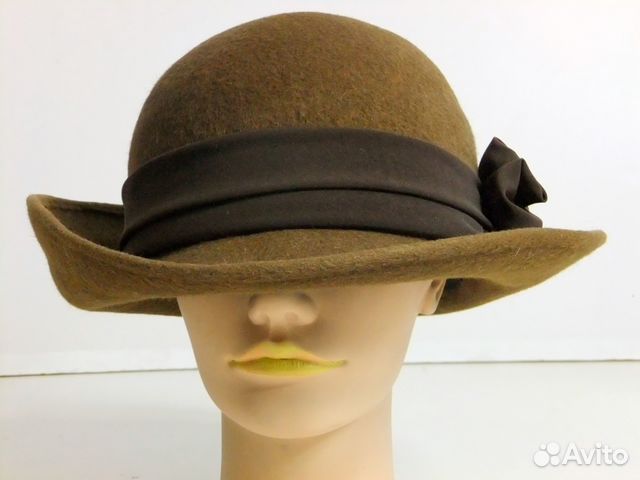 Шляпа 1970е коричневая винтаж ретро старинная Шляпа 1970е коричневая винтаж ретро старинная
