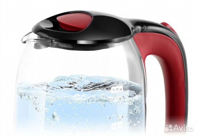 Чайник CT-0034 стекло, 1.8л, 2200w Black Vancouver