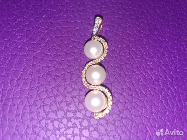Кулон подвеска золото 750 жемчуг бриллианты Кулон подвеска золото 750 жемчуг бриллианты
