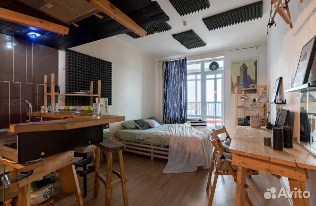 

Квартира-студия, 35 м², 1 кровать