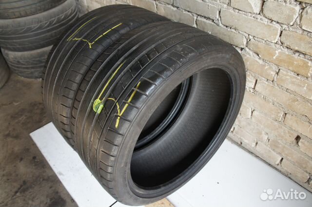 Летние шины бу R20 265/35/20 Dunlop пара Летние шины бу R20 265/35/20 Dunlop пара
