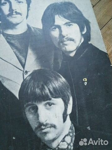 Фото Картина Beatles большая винтаж СССР 1972 г