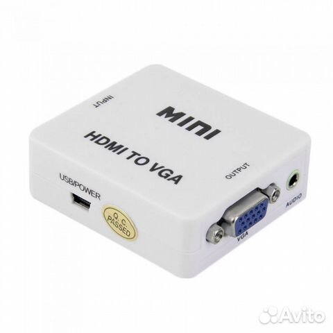 Адаптер с hdmi на VGA + звук