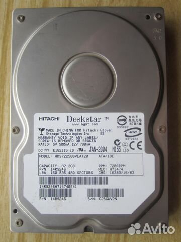 Жёсткий диск HDS722580vlat20