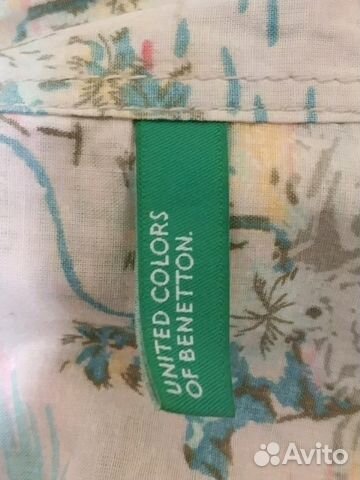 Рубашка united color of benetton размер S Рубашка united color of benetton размер S