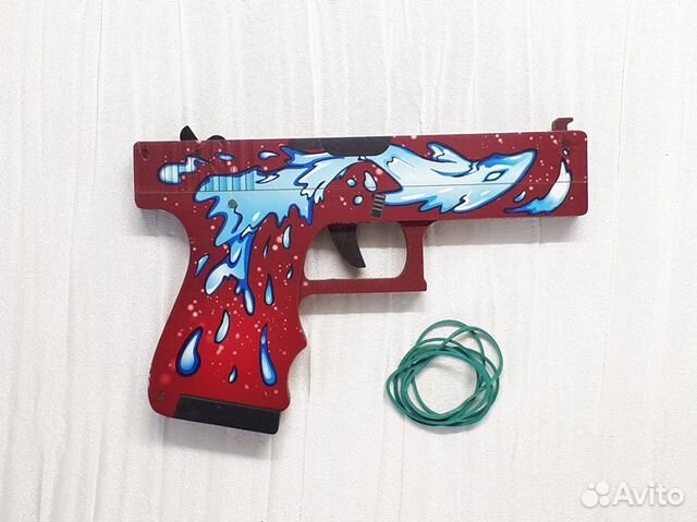 Пистолет резинкострел Glock-18 глок кс го CS:GO