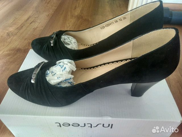 Туфли новые, натуральная замша, Польша