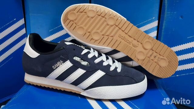 Кеды Adidas Samba синие Кеды Adidas Samba синие