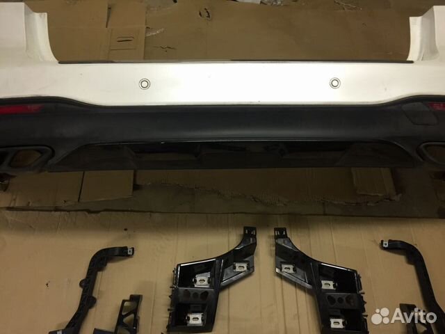 Задний бампер в сборе Mercedes W166 ML GLE 63 AMG Задний бампер в сборе Mercedes W166 ML GLE 63 AMG